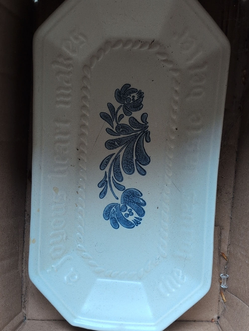 Blue Floral Ceramic Serving Platter